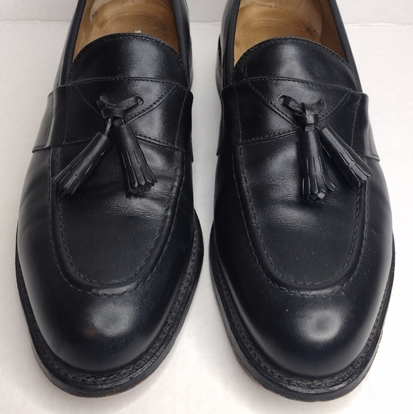 FootJoy Classics Men\'s Black Leather Office Business Tassel Slip On Loafers main image 8